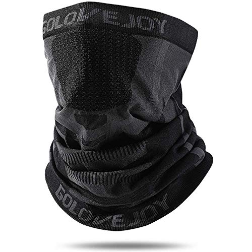 Faneam Mascarilla Calentador de Cuello Hombres Mujeres Transpirable Facial Bufanda de Invierno Máscara Pasamontaña para Ciclismo Braga para Cuello Multifunción Bandana para Moto Bicicleta Esqui (raya)