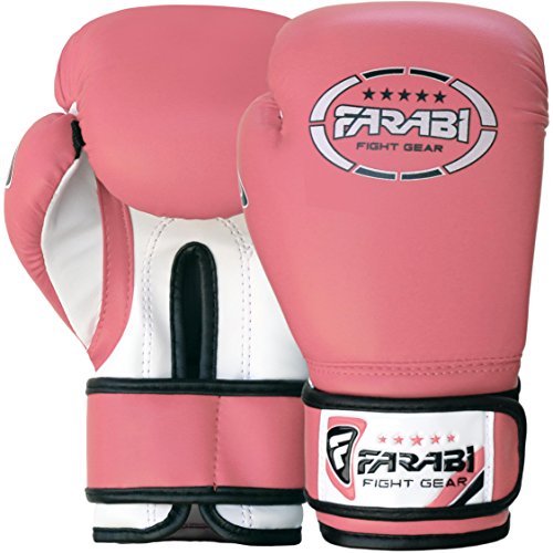 Farabi Sports Guantes de Boxeo de 6 oz Kick Boxing MMA Sparring Junior Los Mitones Sacos Almohadillas de Entrenamiento para Llevar Unas de 4-11 años de Edad