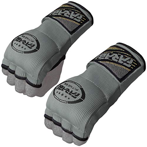 Farabi Sports Guantes de Boxeo para niños para Gimnasio de Boxeo MMA Muay Thai o como Guantes Protectores de Mano Acolchados con Gel (Grey)