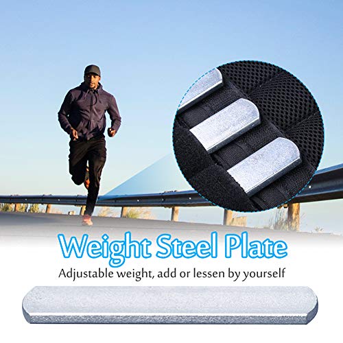 Fayeille Chaleco de peso con placas de acero, peso de entrenamiento de fuerza antioxidante, ajustable, placa de acero con cabeza redonda para carga de protectores de piernas