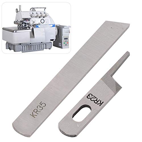 Fdit Máquina de Coser Multifuncional Cuchilla Profesional Superior e Inferior Overlocker doméstico Kit de Juego de Cuchillos Superior e Inferior