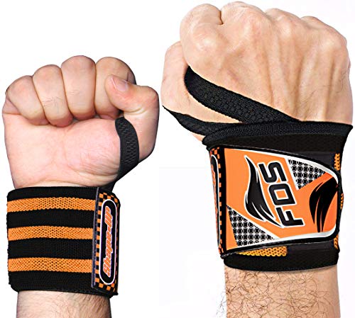 FDS Muñequeras Gym Deportivas para Levantamiento De Pesas Wrist Wraps par para Hombre Y Mujer Ideal Gimnasio Muñequera para Hacer Ejercicio, Calistenia, Musculacion, Halterofilia