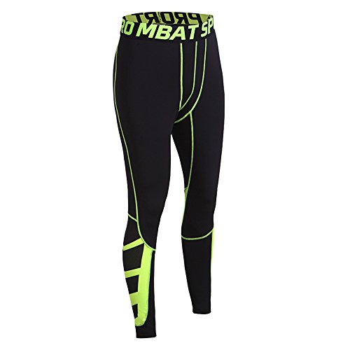 FELiCON Mallas Deportivas de compresión para Hombre, Pantalones de Ciclismo para Gimnasio, Ropa Deportiva Transpirable para Entrenamiento, Mallas para Correr, Pantalones de Entrenamiento Profesional