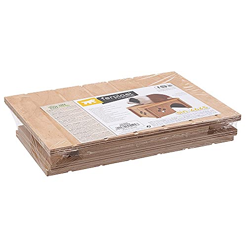 FERPLAST CASETA DE Madera SIN para ROEDORES 26X17,3X13CM