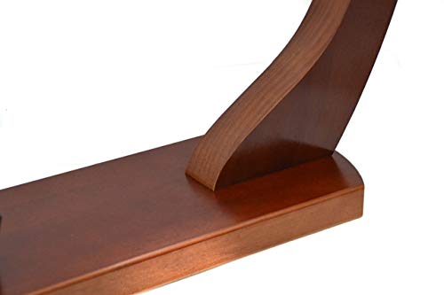 FERRETERIA LEPANTO JAMONERO Gondola Modelo HUELVA EN Madera DE Pino Color Nogal + Cuchillo JAMONERO + CHAIRA + Cubre Jamon Negro DE Regalo LepantoHouse