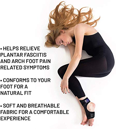 Férula plantar - Férula dorsal nocturna para Fascitis plantar - Tobillera, Soporte ortopédico de estiramiento del pie ergonómico con barra flexible - Tendinitis de Aquiles, espolones, dolor de talón