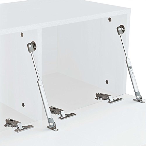 Festnjght Mueble TV Flotante/Mesa TV/Mueble para Salón/Mueble TV Suspendido 240 x 40 x 34 cm Blanco con Brillo