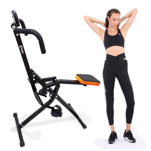 Ffitness FLTBC300 Total Power Body Crunch Pump con pantalla LCD para el hogar, herramienta multifunción para petorales, glúteos, abdominales, piernas y brazos Swap, color negro