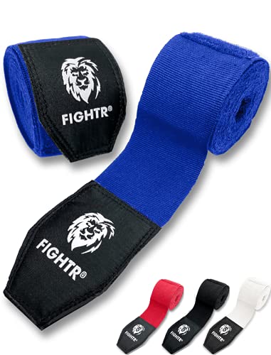 FIGHTR® Premium Vendas de Boxeo máxima Estabilidad y Seguridad | 4m Cinta de Boxeo Medio elásticos con Lazo para el Pulgar para Boxeo, MMA, Mauy Thai - Box Bandage Sport