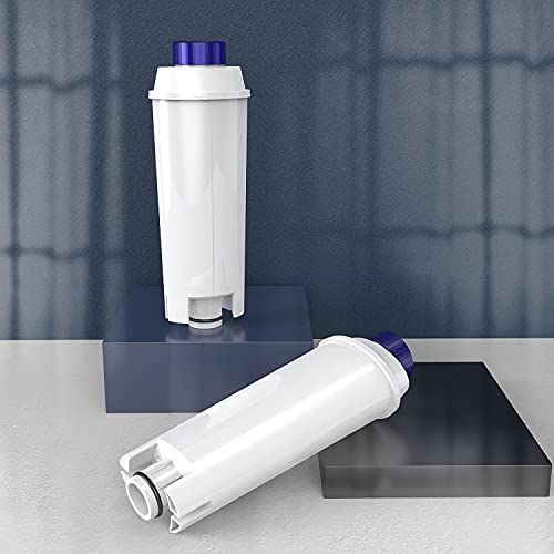 Fiitas Filtros de máquina de café para Filtro DLSC002, Cartuchos de Filtro de Agua, suavizador de carbón Activado, Compatible con ECAM, Esam, Etam, BCO, EC (4 Paquetes)