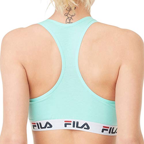 Fila 102103 Sujetador Deportivo, Azul Turquesa, S para Mujer