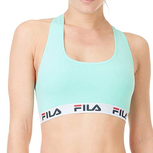 Fila 102103 Sujetador Deportivo, Azul Turquesa, S para Mujer