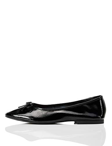 find. Ginach-s-sh-1a-1 Bailarinas Planas con Puntera Cerrada, Negro, 38 EU