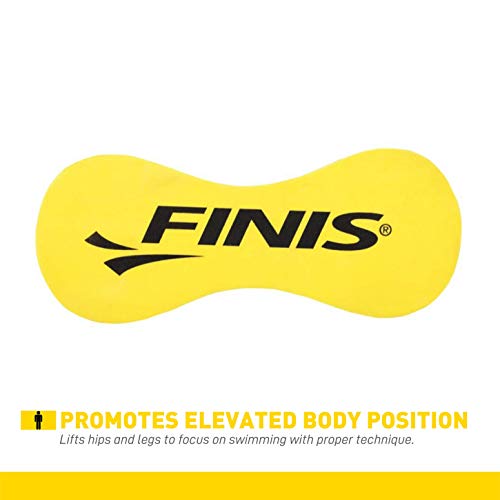 Finis Foam Pull Buoy Adult Flotador de Espuma para natación, Unisex, Amarillo, Talla única