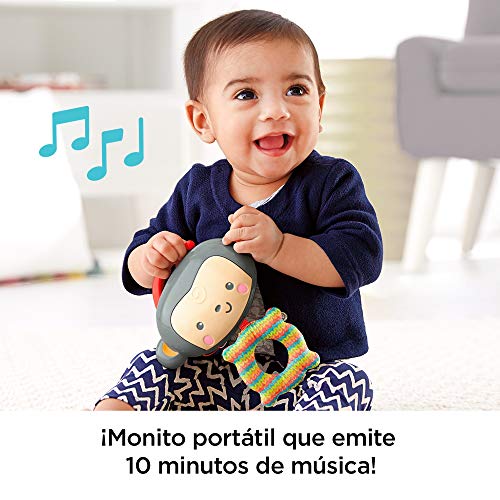 Fisher-Price Gimnasio Musical Monitos Divertidos, manta de juego para bebé (Mattel CLJ42)