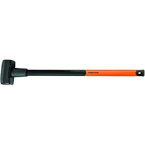 Fiskars Maza, Peso: 6,13 Kg, Acero al carbono (forjado), Negro/Naranja, 1001618