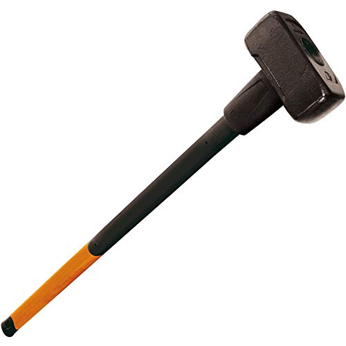 Fiskars Maza, Peso: 6,13 Kg, Acero al carbono (forjado), Negro/Naranja, 1001618