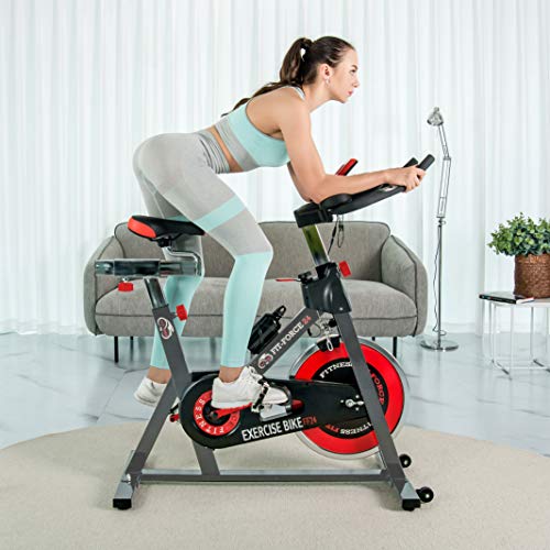 FIT-FORCE Bici estática Volante de inercia de 24kg Gris