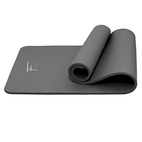 Fitem Colchoneta Ultragruesa de Espuma Cómoda Alta Densidad NBR - 183 x 60 x 1,5 cm o 1 cm - Para Gimnasia - Yoga - Deportes - Fitness - Pilates - Entrenamiento de Fuerza - Correa de Transporte Incluida