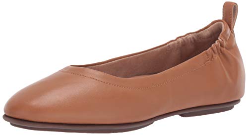 FitFlop Allegro Ballerina-Leather, Bailarinas con Punta Cerrada Mujer, BRAN, 39 EU