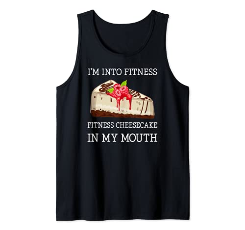 Fitness Cheesecake - Funny Cheesecake Pun Jokes Camiseta sin Mangas