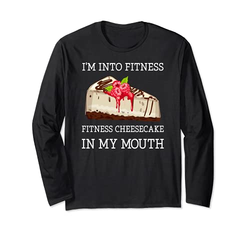 Fitness Cheesecake - Funny Cheesecake Pun Jokes Manga Larga