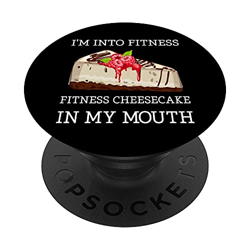 Fitness Cheesecake - Funny Cheesecake Pun Jokes PopSockets PopGrip Intercambiable