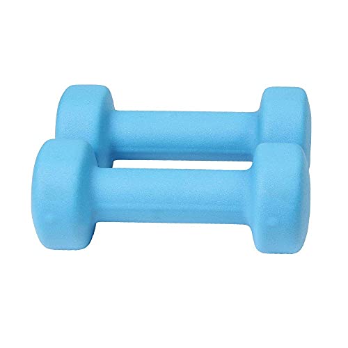 Fitness Mad Neo - Set de 2 Mancuernas / pesas de 2kg/u, color azul