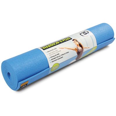 Fitness-Mad Warrior Yoga Mat (6mm) - Azul claro, Azul claro