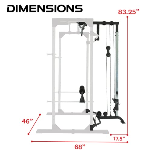 Fitness Reality Accesorio para Lat Pulldown 810XLT para Jaula de Potencia Super MAX (no Incluido, Juego de 1)