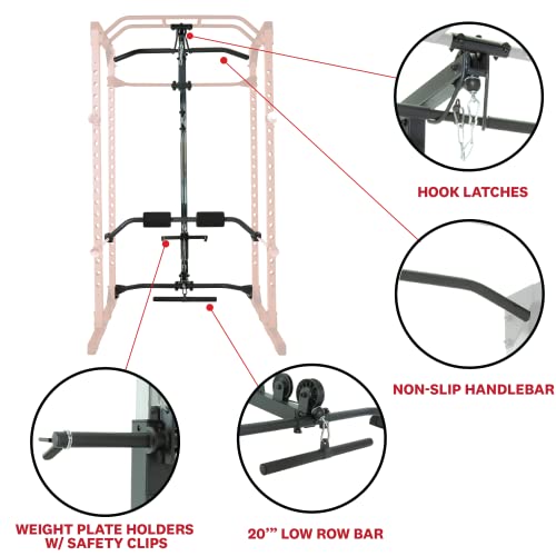 Fitness Reality Accesorio para Lat Pulldown 810XLT para Jaula de Potencia Super MAX (no Incluido, Juego de 1)