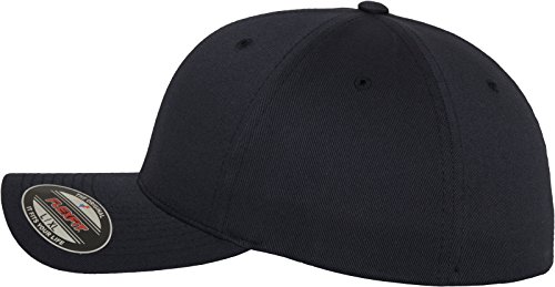 Flexfit Wooly Combed Gorra de béisbol para Unisex adulto, Azul (dark navy), L/XL