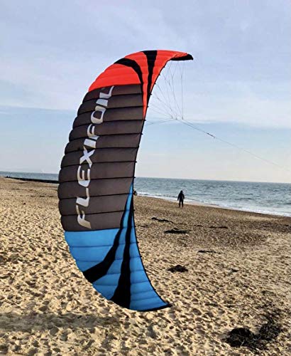 FLEXIFOIL Cometa de potencia de cuchilla de 4,9 m2 | Cometa deportiva para adultos | Cometas de tracción | Estática, cochecito y tabla de tierra | Cometas profesionales fiables y duraderas