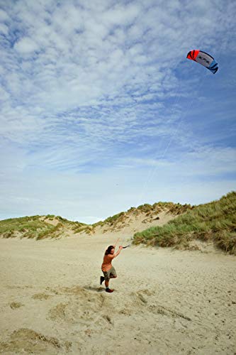 FLEXIFOIL Cometa de potencia de cuchilla de 4,9 m2 | Cometa deportiva para adultos | Cometas de tracción | Estática, cochecito y tabla de tierra | Cometas profesionales fiables y duraderas