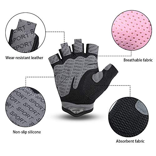 flintronic Guantes de Fitness, 1 Par Guantes Gimnasio, para Entrenamiento Cruzado, Levantamiento de Pesas, Fitness, Kettlebells, Guantes de Entrenamiento Hombres Mujeres