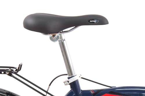 F.lli Schiano Chicago Bicicleta de Ciudad, Unisex-Adult, Azul, 26"