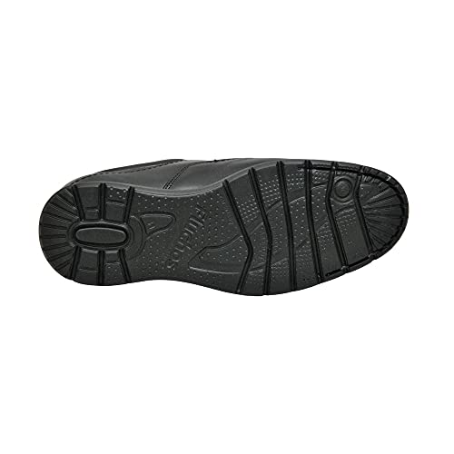 Fluchos | Zapato de Hombre | Zeta F0602 Soft Negro Zapato | Zapato de Piel de Vacuno de Primera Calidad | Cierre con Cordones | Piso Ligero de Goma EVA dotado de la tecnología Shock Absorber