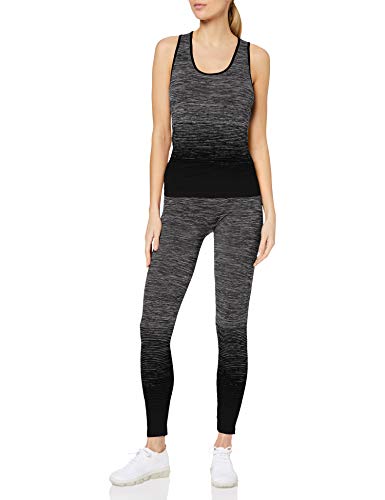 FM London Vest Top And Leggings - Conjunto Ropa Deportiva, Negro, Talla Única (Talla del Fabricante 8-14)