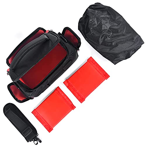 FOSOTO Funda Bolsa Cámara Réflex Digital DSLR SLR Protectora Estuche con Cubierta de Lluvia para Canon EOS 2000D 80D 350D 750D Nikon D3300 D3400 D5600 Sony Alpha A350 A900 Panasonic FZ28 FZ38 Fujifilm