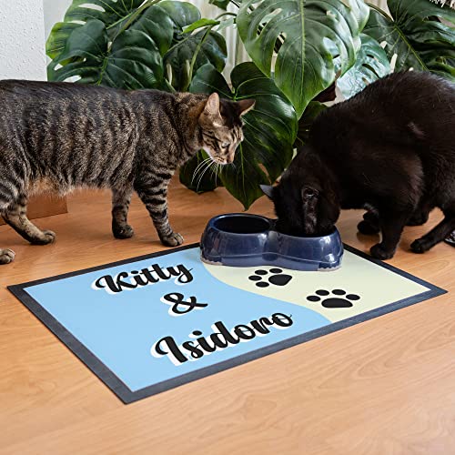 Fotoprix Felpudo Personalizado con Foto y Texto | Tamaño: 40x60 cms | Felpudo con Frases Originales y Divertidas | Felpudo para Perros y Gatos | Felpudo Entrada a casa con Base de Goma Antideslizante