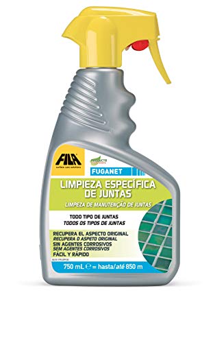 Fuganet, Limpiador para Juntas, Spray, Detergente Spray para Limpiar las Juntas del Pavimento, Baño, Ducha, Cocina, 750ml