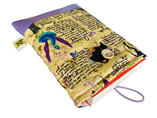 Funda artesanal grande para libros y tablets de Animales Fantásticos + marcapáginas de regalo, funda de algodón ecológico, acolchada inspirada en Harry Potter. Regalo ideal para adolescentes