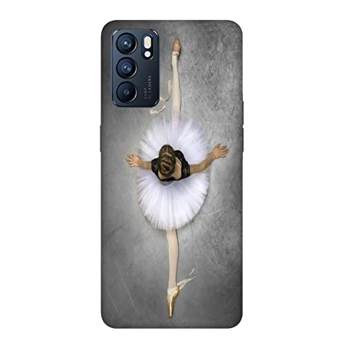 Funda Carcasa compatible con Oppo Reno 6 5G Baila que pasión bailarina clásica / Imprimir también en los lados. / Teléfono Hard Snap en antideslizante anti-rayado resistente a los golpes rígido