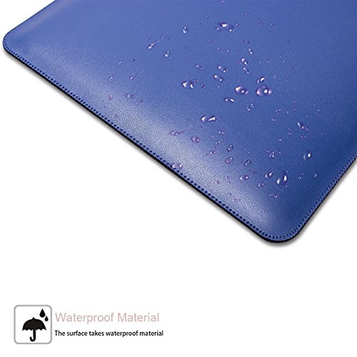 Funda para MacBook de microfibra, cuero, fina, de lujo, alfombrilla para ratón integrada, para MacBook Air 13,3 pulgadas MacBook Pro 13,3" MacBook Pro y Pro Retina 13,3 pulgadas, Negro