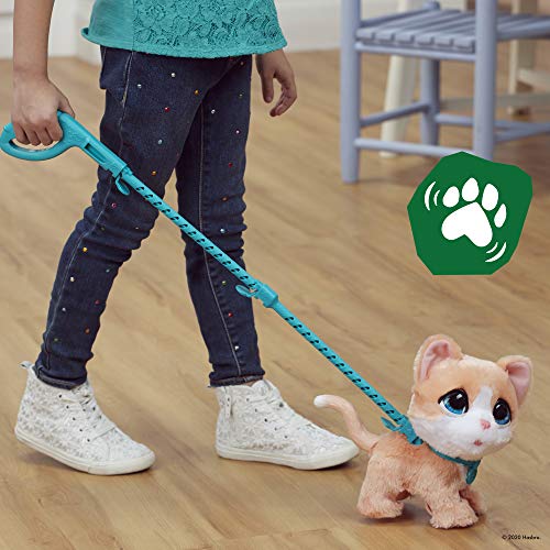 FurReal friends Juguete de gatita interactiva FRR Walkalots Maxi Paseos, Edad: a Partir de 4 años