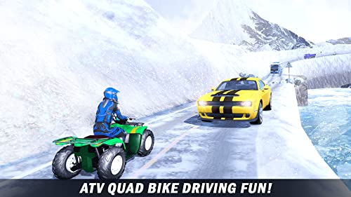 Futurista Offroad Snow Mountain ATV Quad 4 Wheeler Bike Racing Stunt Simulator: Ultimate Crazy Bike Racing & Stunt Games 2021