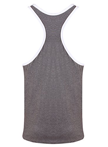 Gameworld Muscle Joe Contrast Camiseta Hombre, Gris, S