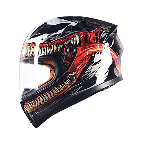 GAOZHE Casco Integral para Motocicleta con Visera para el Sol Casco Protector para Motocicleta, Aprobado por Dot/ECE, Gorra para ciclomotor para ciclomotor Mofa, para Carreras, Casco de motocic