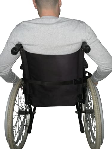 Gar Medical Cinturón Abdominal de seguridad para silla de ruedas o Silla Geriátrica - Alta Protección Anti-Caídas Talla Ajustable 200Cm