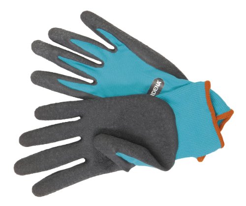 GARDENA 202-20 - Guantes de jardinería para plantación y cuidado sencillos, transpirables, funcionales, tejido de gran calidad, capa antideslizante, algodón, talla 7/S